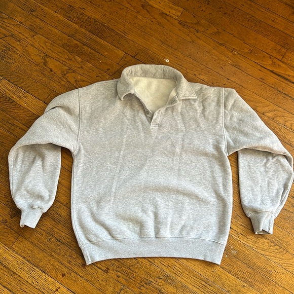 Aritzia fleece pull over button-down - Picture 1 of 3
